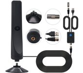 Tv Antenna Signal Booster Suction Cup TV Antenna Plug Universal High Gain Indoor Outdoor Aerial for Smart Tv Digital Tv