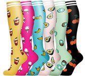 6Pairs New Compression Stocking 20-30Mmhg Knee High Sports socks Fit Medical Varicose Veins Pregnant  Edema Diabetes Circulation