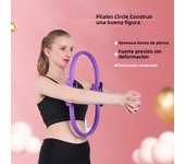1pc Yoga Pilates Ring - Durable Non-Slip Exercise Circle Fitness Magic Circle  for Toning & Sculpting Pilates Ring Flexibility