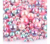 About 360pcs Random Mix 3-10mm No Hole ABS Pearl Bead For DIY Jewelry Making Nail Art  Decor Vase Filler Makeup Brush K0877