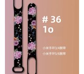 Silicone Watch band Mi Band 3/4/5/6 Mi Band6 Bracelet for Flower series Wristband for mi band Watch Replacement Strap