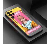 Anime Chainsaw Man For Samsung A 02 03 13 14 15 22 24 25 32 35  54 55 72 Lite S 5G 4G Frosted Translucent Phone Case