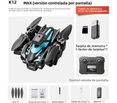 K12 Max HD Triple Camera Drone Brushless Motor Professional RC Quadcopter Foldable Intelligent Obstacle Avoidance Kids Toys Dron