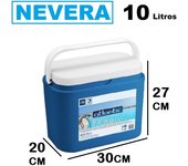 Nevera de playa,camping, PLASTICO rigito,PORTATIL ,10/18/24/30 litros ,COLOR AZUL, CON ASA,cm,fespu