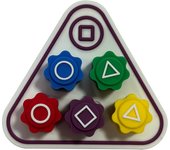 1-3Sets Dice Gong-gi Game Calamari Game Sets Circle Triangle Printing Bar Games Party Props Korean Film Play Game Set for Family