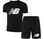 Men's casual fashion summer mesh suit men's quick-drying breathable sports suit short-sleeved T-shirt suit men's jogging suit