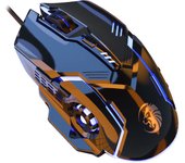 F7 Wired 6 Keys Mouse Colorful Lighting Gaming and Office For Microsoft Windows and Apple IOS System