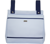 Bolso panera de ecopiel Babystar (13x34x33cm) para silla de paseo universal colección Amalfi