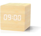 Tienda BIT Reloj Despertador Digital Madera Natural LED