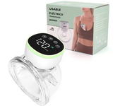 Extractor de leche Eléctrico recargable para Mujeres, Colector de Seos de silicona integrado, inalámbrico, Manos libre usable