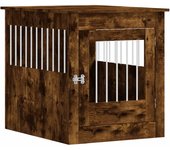 vidaXL Jaula para Perros Caseta Perrera Refugio Madera de Ingeniería Color Roble Sonoma,  Blanco,  Negro y mas