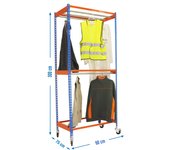 Estantería Guardarropa SIMONRACK Simonclothingdouble mob. 3/309075 azul/naranj