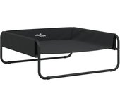 vidaXL Cama elevada para perros tela oxford y acero gris antracita Dimensiones 57 x 57 x 24 cm, 85 x 85 x 33 cm, 70 x 70 x 28.5 cm
