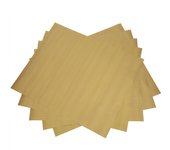 5 alfombrillas antiadherentes para parrilla, resistentes a altas temperaturas, reutilizables, para accesorios de barbacoa (doradas)