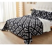 Edredón nórdico con Borreguito Ultra Suave y cálido Set de Cama con Funda de Almohada (180x240CM +1 Funda)(220x240CM +2 Funda)(240x260CM +2 Funda)