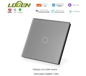 Logen Tuya Zigbee Smart Switch Voice Control Wall Touch Switch Glass Panel Smart Life Alexa Need Neutral 1/2/3Gang 1Way 220V