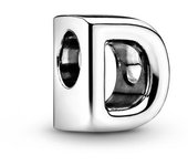 New Silver Simplified 26 English Letters Combined Freely Beaded for Original Pandora DIY Charms Bracelet Keychain Jewelry Gift