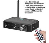 Bluetooth 5.4 Receiver Transmitter 6.5mm Microphone AUX 3.5mm RCA Coaxial Adapter NFC Wireless Audio Adapter For TV Car Speaker