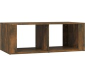 vidaXL Mesa de centro madera contrachapada 100x50x36 cm Blanco, Negro, Blanco brillante Mesita de Salón o Comedor o Auxiliar Mesa de Café Meuble Salón