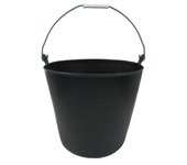 SANCO STORE - WOLFPACK LINEA PROFESIONAL Cesto Plastico Negro Un Asa 22 Litros