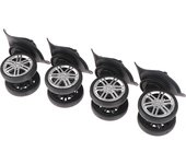 2Pairs Case Luggage Universal Wheels Trolley Case Wheel Repair Parts Suitcase Accessories