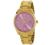 Reloj Marea Hombre B41376/8 - Mov. Japonés, 40mm, Metal Dorado, Rosa
