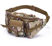 Riñonera multifuncional para deportes al aire libre, bolso de pecho impermeable de camuflaje de color sólido multifuncional para exteriores, bolso de hombro