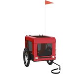 vidaXL Remolque de Bicicleta Mascotas Carrito Hierro Tela Oxford Color Amarillo,  Azul,  Gris y mas