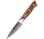 XINZUO 3.5" Paring Knife VG10 Damascus Steel Blade Stainless Steel Utility Cutter Gift North America Desert Ironwood Handle