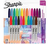 Sharpie 1940862 - Rotuladores permanentes, punta fina, edición limitada, surtido electro pop