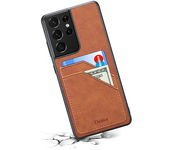Luxury Leather Phone Case For Samsung S25 S24 Ultra Plus S23 FE S22 S21 S20 Note 20 Note 10 Ultra Plus A05S Card Holder Cover