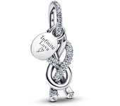 Pandora Charm Colgante Nudo Infinito en Pavé 793780C01 , para Mujer