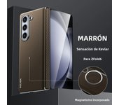 Carbon Fibre Pattern Hard PC Hinge Protection Phone Cover for Samsung Galaxy Z Fold 6 5 4 Magnetic Magsafe Case