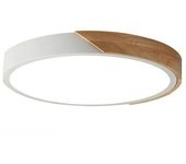 LED ceiling lamp modern style macaron color wooden round chandelier living room dining room corridor indoor lighting fixtures