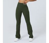 Women Yoga Flare Leggings High Waist Dance Pilates Fitness Gym Buttock Lifting Workout Wide-Leg Pants Outdoor Train Sport Tights