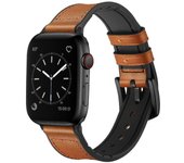 Strap for Apple watch band 44mm 40mm 45mm 41mm 42mm 38mm iWatch Silicone+Leather bracelet  Apple watch series 3 4 5 se 6 7 strap