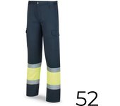 Pantalon poliester/algodón bicolor alta visibilidad azul/amarillo talla 52 388pfxyfa/52 marca