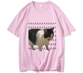 Funny Meme Sad Crying Cat Printed Women Men Casual T-Shirt Summer Harajuku T Shirts Casual Fashion Tees Clothes Short Sleeve