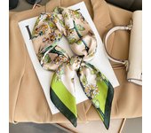70cm Silk Feeling Square Scarf Women Satin Bandana Print Scarves Head Band Fashion Lady Hair Shawl Wrap Female Neckerchief Hijab