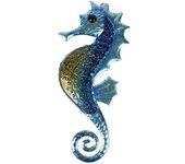 Starfish  Wall Decoration Metal Art Hanging Decorative Blue Crystal Sculpture for Bathroom