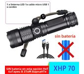 Super Powerful Flashlight XHP120 LED Rechargeable Tactical Torch 1500m Strong Light Long-range Use18650 Battery or 26650 Battery