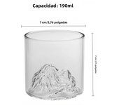 Japan 3D Mountain Whiskey Glass Glacier Old Fashioned Whisky Rock Glasses Whiskey-glass Wooden Gift Box Vodka Cup Wine Tumbler