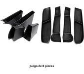 Door Tray Organizer with Handle Pockets for Tesla Model Y 2024 - 2020 Accessories Door Slot Tray Organizer Door Side Storage Box