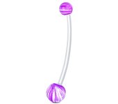 14G Pregnancy Clear Belly Button Rings Flexible Bioplast Sport Maternity Belly Navel Retainer Industrial Earring Body Piercing