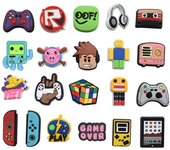 21pcs/set Gamepad Series for Cartoon Shoe Charms Accessories DIY Shoe Decoration for Classic Clog Kids Gifts