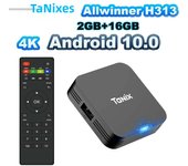 Tanix TX1 Allwinner H313 Android 10.0 TV BOX 4K HDR 2.4G Wifi RAM 1GB 2GB ROM 8GB 16GB Smart Box Mini Game Media Player