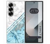 Tumundosmartphone Funda Carcasa Dura para Samsung Galaxy Z Fold 6 5G diseño Mármol 02 Dibujos