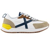 Zapatilla Hombre Munich Versatile Blanca Beige Azu
