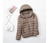Plus Size Thin Light Down Jacket Women 2023 Autumn Winter Slim Short Hooded Warm White Duck Down Coat Women Outerwear Streetwear
