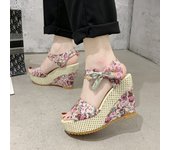 Heeled Sandals Summer Women Elegant Woman Shoes Platform Wedge Designer Womens Luxury Heels Comfortable Women's Fashion Sandal